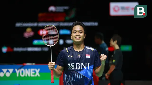 Foto: Ditonton Presiden Jokowi, Anthony Sinisuka Ginting Lolos ke Final Indonesia Open 2023