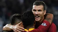4. Edin Dzeko (AS Roma) - 2 Gol. (AFP/Vincenzo Pinto)