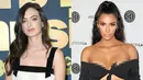 Cazzie David menyindir Kim Kardashian karena menggunakan plastik berlebihan. (Jimi Celeste/Patrick McMullan via Getty Images; David Livingston/Getty Images/People)
