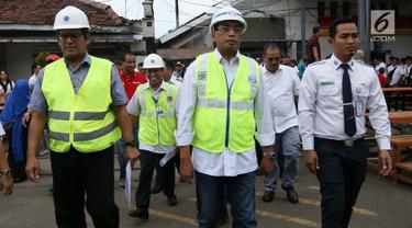 Menhub Budi Tinjau Progres Revitalisasi Stasiun Manggarai