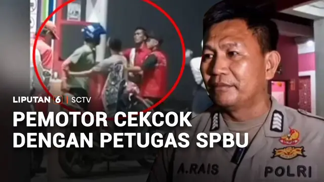 Pemotor Cekcok dengan Petugas SPBU