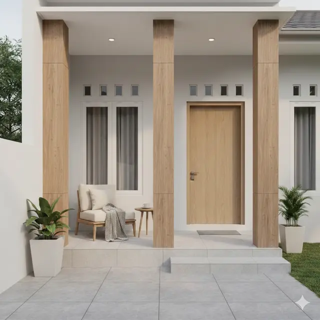 Model Teras Minimalis Tiang 3