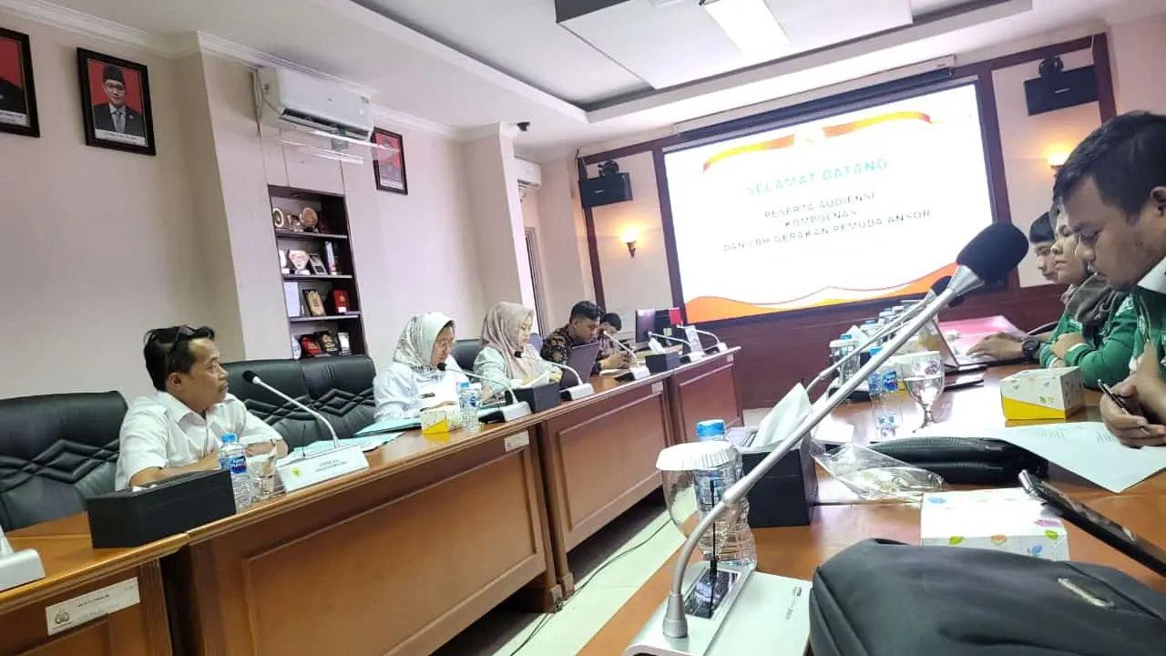Jajaran Pengurus Pusat Lembaga Bantuan Hukum Gerakan Pemuda Ansor melakukan Audensi dengan Komisi Kepolisian Nasional (Kompolnas), Rabu (11/12/2024) (Istimewa)