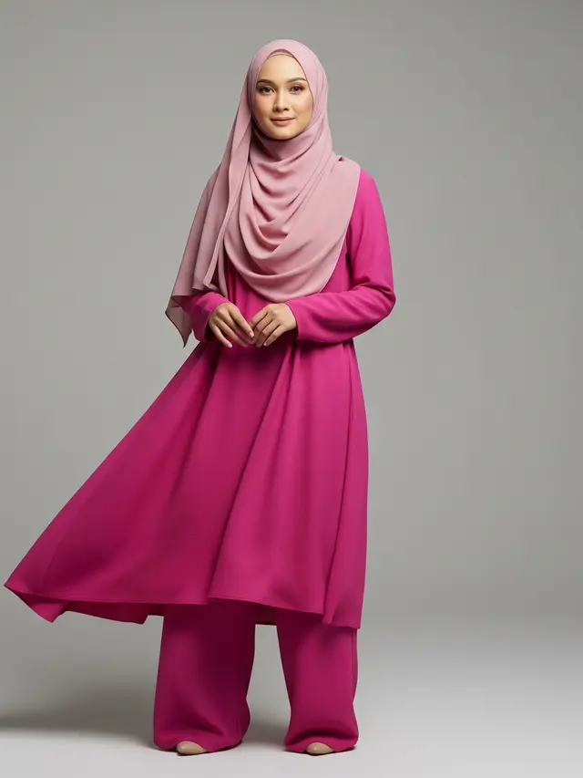 Jilbab Dusty Pink