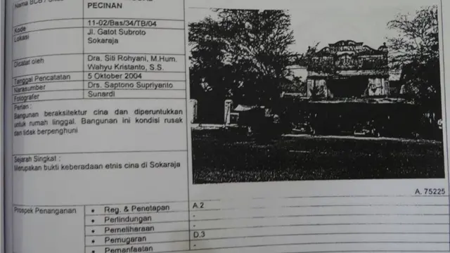 Dokumen Rumah Pecinan terdaftar sebagai cagar budaya. (Foto: (Foto: Liputan6.com/IHA/Muhamad Ridlo)