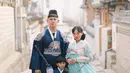 Di tengah momen liburan serunya ke Korea Selatan bersama Jevin dan putranya, Nord, Rinni Wulandari sempat menjalani sesi maternity shoot.