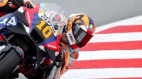 Pembalap Repsol Honda, Luca Marini. (LLUIS GENE / AFP)
