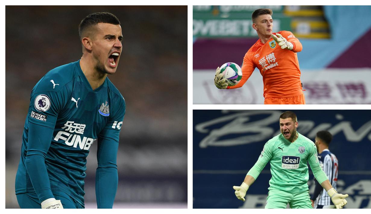 Hingga pekan ke-23 Premier League musim 2020/21 ini, tercatat 7 kiper pengumpul saves terbanyak. Tidak ada nama beken seperti Ederson ataupun David de Gea. Inggris justru dominan dengan menyumbang 4 kipernya, bahkan menguasai di posisi 1 dan 2. Siapa saja mereka? (Kolase Foto AFP dan AP)