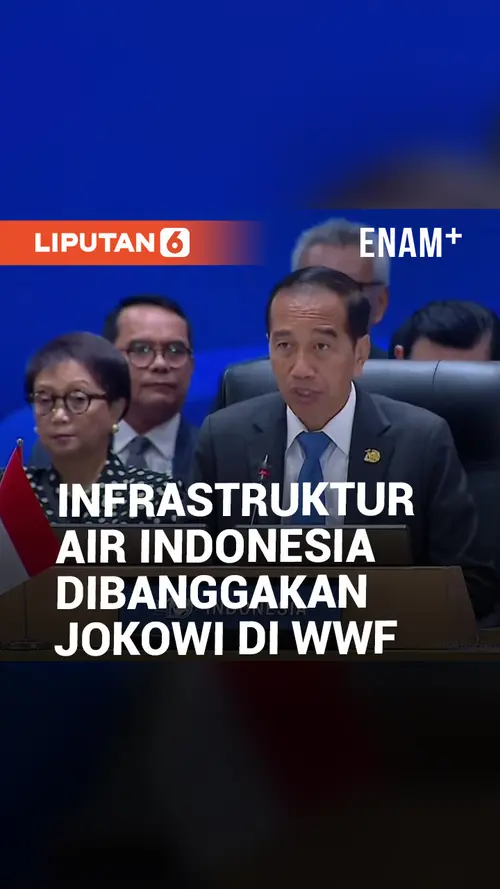 VIDEO: Presiden Jokowi Banggakan Infrastruktur Air Indonesia di KTT WWF Ke-10