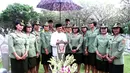 Mantan Presiden BJ Habibie hadir dalam acara ziarah bersama Koprs Wanita Angkatan Darat (Kowad) , TMPN Kalibata Jakarta, Jumat (19/12/2014). (Dok.Puspen TNI)