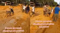 Kondisi Jalan Labura (TikTok/@cinta_tralala2)