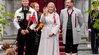 Putri Mahkota Norwegia Muncul di Publik dengan Hidung Terpasang Selang Oksigen