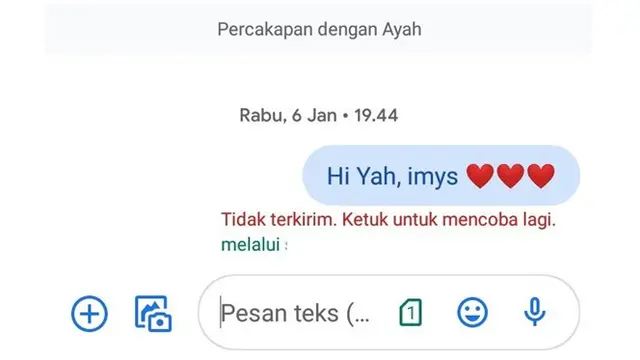 Ungkap Rindu, 6 Chat  Anak ke Mendiang Ayahnya Ini Bikin Haru