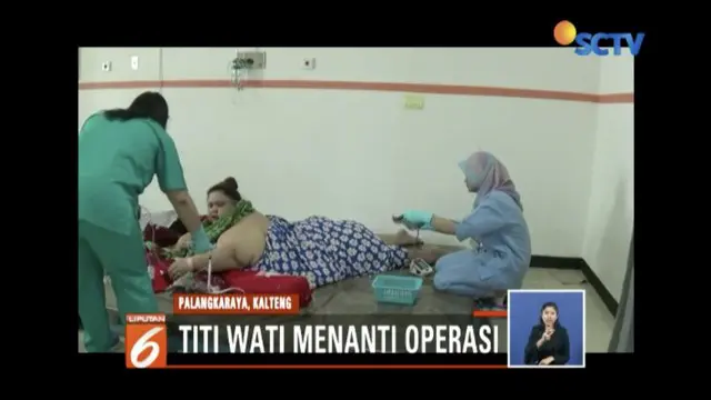 Wanita obesitas berbobot 220 kg, Titi Wati, rencananya akan jalani operasi bariatik