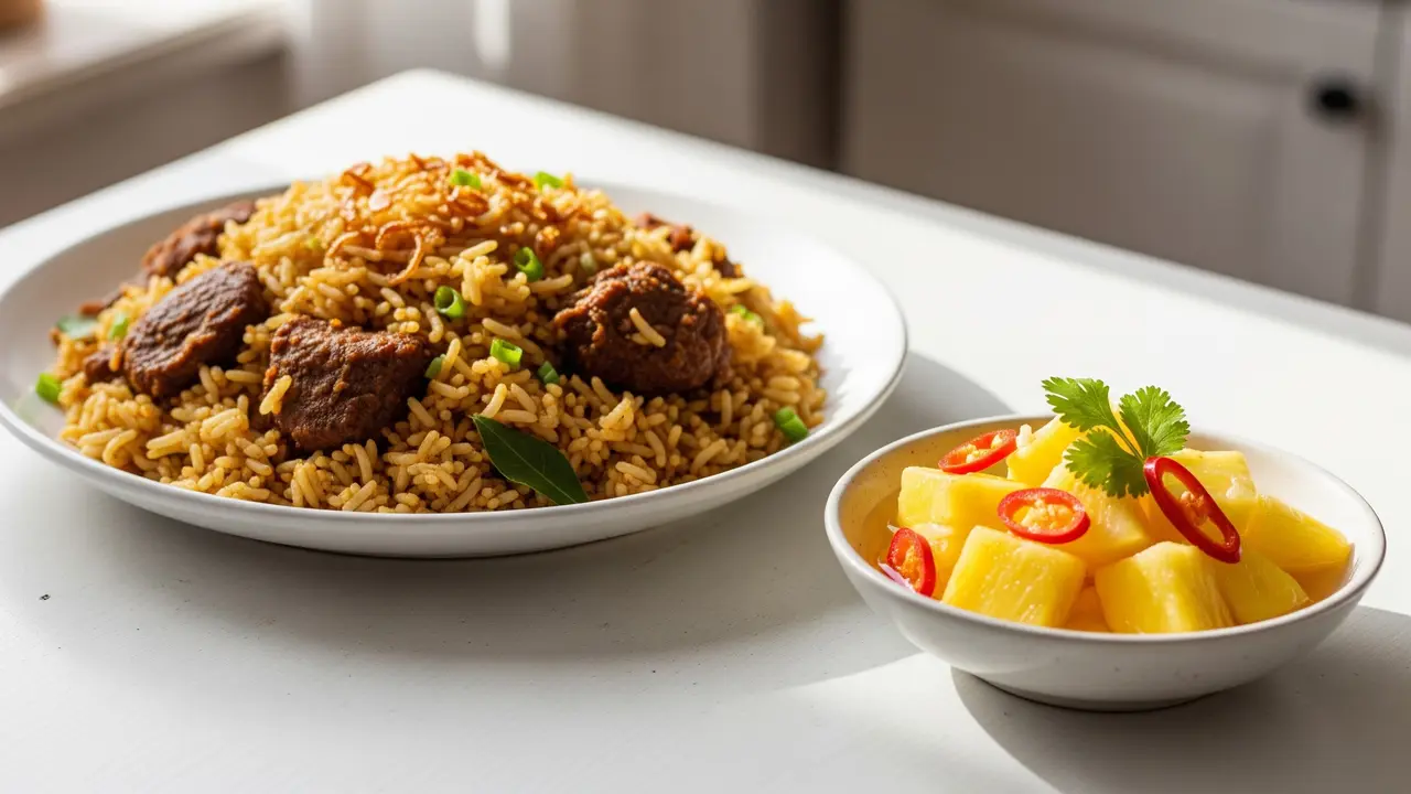 Resep Acar Nanas Nasi Kebuli yang Wajib Dicoba