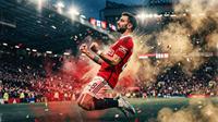 Ilustrasi Bruno Fernandes, Manchester United. (Foto by Gemini AI)