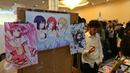 Gambar animasi yang ditampilkan di Comic Frontier 7,  Semesco, Jakarta, Minggu (31/7). Tempat ini juga menjual produk-produk berbau animasi atau manga yang dapat anda bawa pulang. (Liputan6.com/Angga Yuniar)