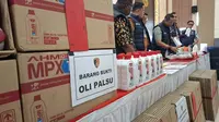 Polisi Gagalkan Peredaran 7.200 Botol Oli Palsu Asal Tangerang di Bandar Lampung