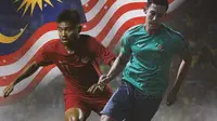 Ilustrasi - Saddil Ramdani dan Ryuji Utomo nuansa Liga Malaysia (Bola.com/Adreanus Titus)