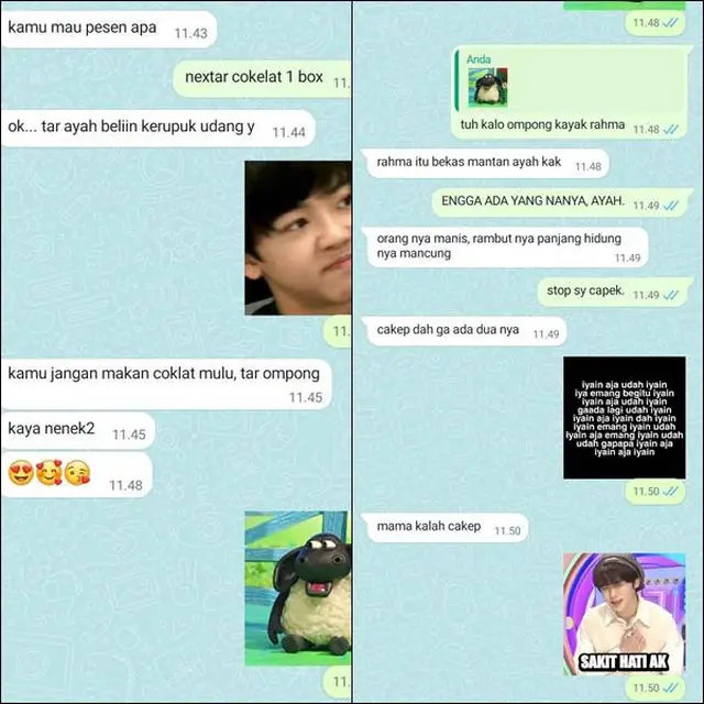 7 Chat Kocak Anak dengan Bapak Bak Teman Dekat Ini Nyeleneh