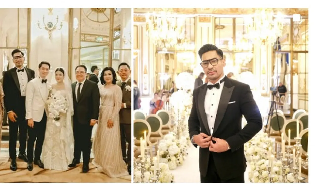 Robby Purba jadi MC rangkaian acara pernikahan Kevin Sanjaya dan Valencia Tanoe (Foto:  @sylvianalim.photography via robbypurba)