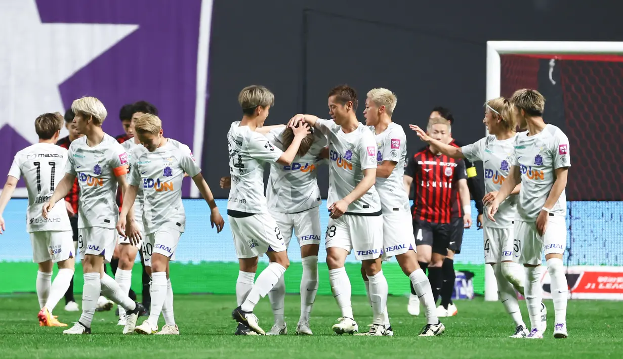 Di atas kertas, perjuangan Sanfrecce di lima pekan terakhir lebih berat, karena harus melakoni tiga
laga tandang. (Dok. J.League)