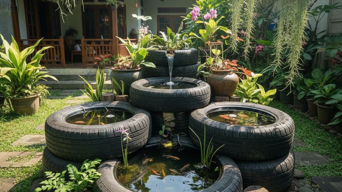 8 Model Kolam Ikan dari Ban Bekas untuk Pemula dan Usaha Rumahan di 2026