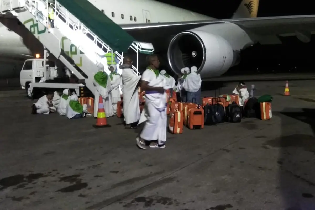Penerbangan jemaah haji Embarkasi Makasar kloter 19 ke Jeddah sempat mengalami keterlambatan. Dok PPIH