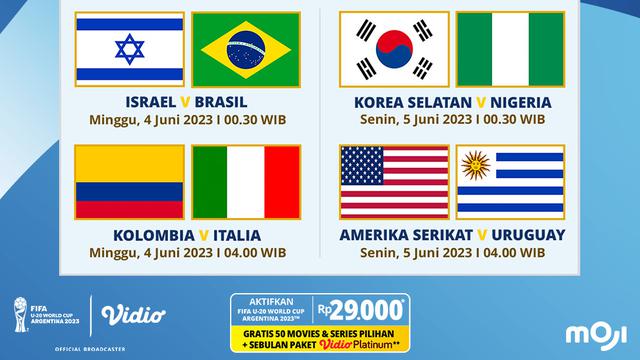 Jadwal Live Streaming Piala Dunia U-20 Argentina 2023 Babak Delapan Besar di Vidio