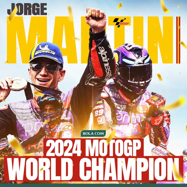MotoGP - Ilustrasi 2024 MotoGP World Champion Jorge Martin