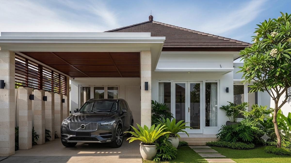 8 Carport Semi Terbuka yang Tidak Mudah Panas, Kendaraan Bisa Lebih Terlindungi