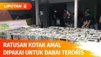 Ratusan kotak amal diamankan dari sebuah rumah di Lampung, lantaran diduga akan digunakan untuk mencari dana aksi terorisme kelompok Jemaah Islamiyah. Dari hasil pemeriksaan pendapatannya hingga Rp 70 juta per bulan.