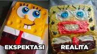 6 Potret Kue Spongebob Gagal Ini Tak Sesuai Ekspektasi, Bikin Kecewa (sumber: Twitter/svenroyalchef)