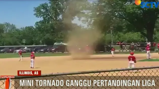 Pertandingan Bisbol di Amerika Serikat Terhenti usai Diganggu Tornado Kecil