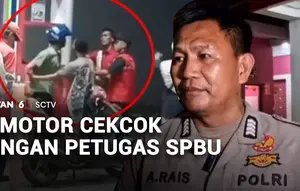 Pemotor Cekcok dengan Petugas SPBU