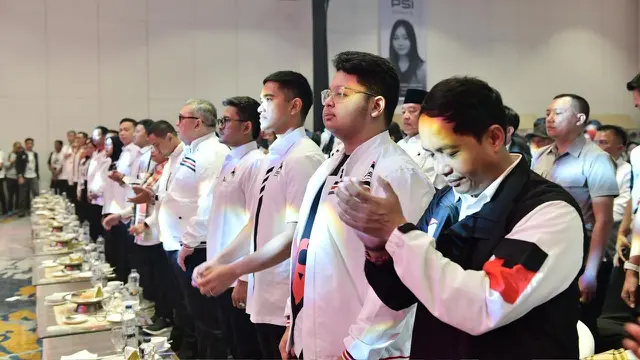 Partai Solidaritas Indonesia (PSI) melantik 71 orang menjadi pengurus di Sulawesi Selatan di Hotel Claro, Makassar.