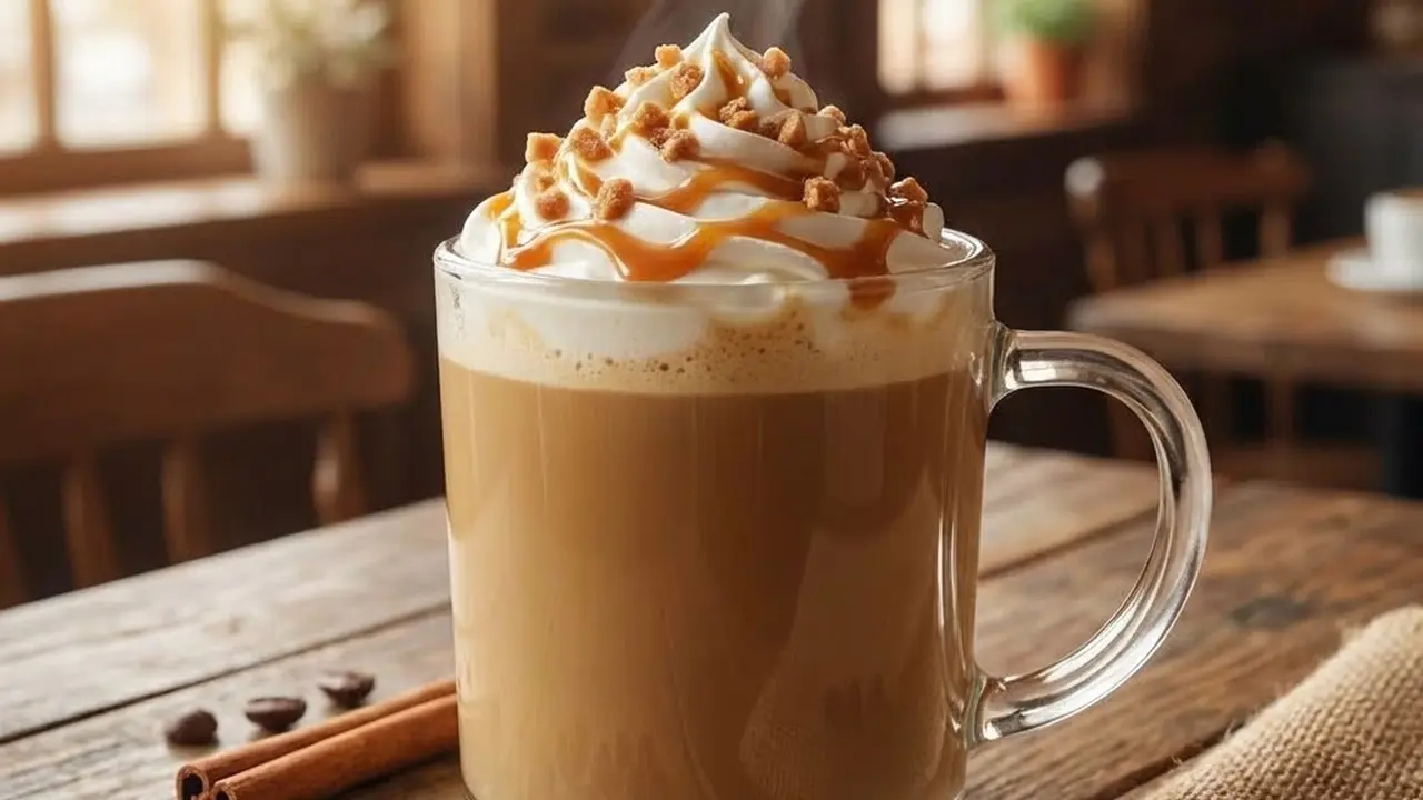 Ilustrasi Coffee Butterscotch Latte