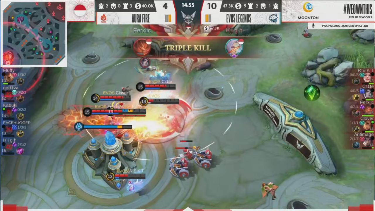 Evos Legends Taklukkan Aura Fire