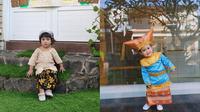Aurorae Chava Al-Hakim, putri Rachel Vennya (kiri). Sada Amina Hanara, putri Fitri Tropica (kanan). (Instagram/@rachelvennya/@fitrop)
