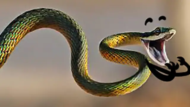 6 Editan Foto Ular Ekspresi Kaget Ini Absurd, Gagal Tampak Seram