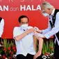 Presiden Joko Widodo (Jokowi) menerima vaksin COVID-19 pertama pada Rabu, 13 Januari 2021. (Dok Humas Sekretariat Kabinet)