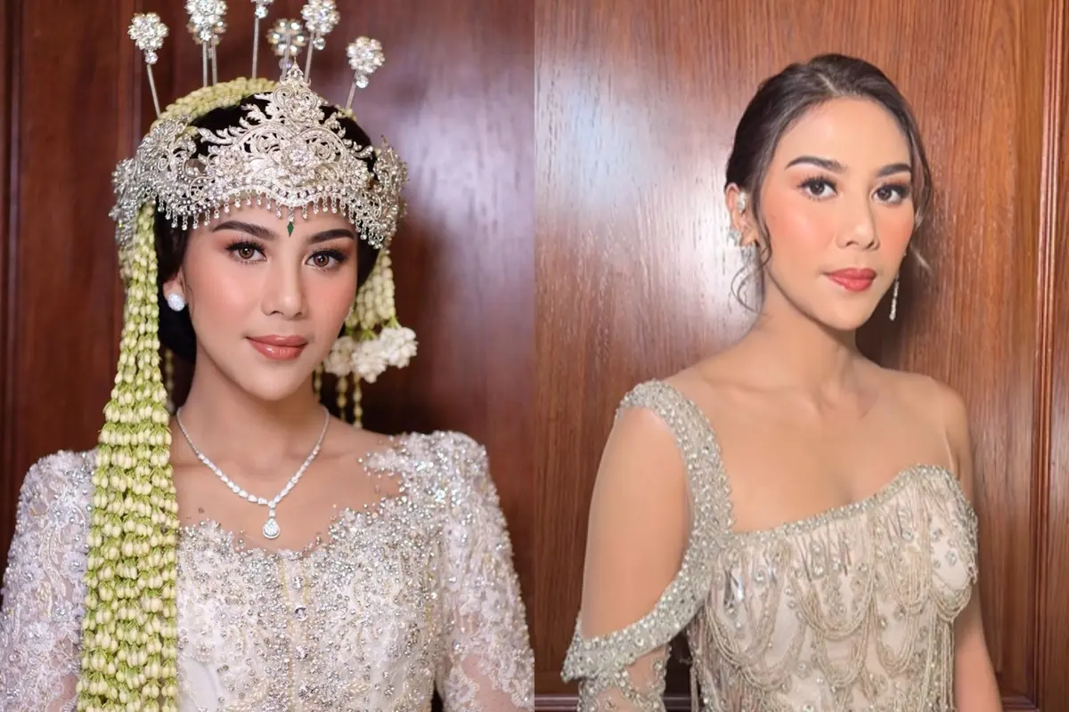 Detail Makeup Look Adinda Thomas dari Akad Nikah hingga Resepsi, Tampilannya Jadi 'Kuning' Gara-Gara Vidi Aldiano