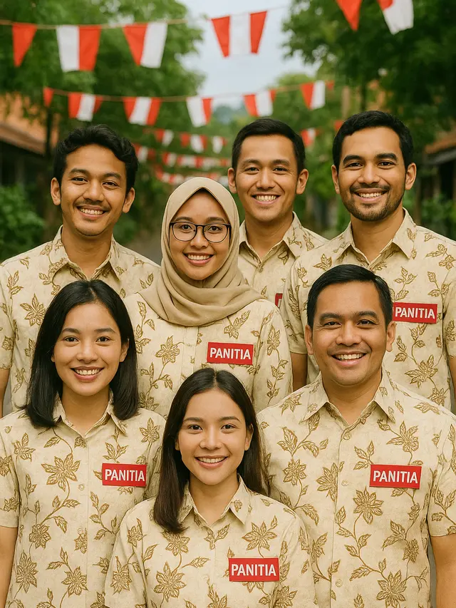 Warna Baju Batik yang Cocok untuk Panitia 17-an di Kampung