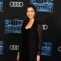 Raline Shah saat menghadiri World Premiere Spies in Disguise. (Istimewa)