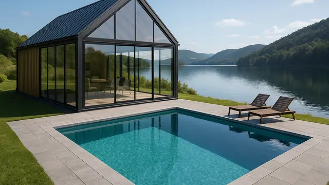 Rumah Kaca di Pinggir Danau