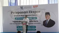 Menteri Perdagangan (Mendag) Budi Santoso (Busan) melepas ekspor produk baja welded beam sebesar 1.200 metrik ton milik PT Gunung Raja Paksi Tbk (GRP). Ekspor baja ini dikirimkan dari pabrik GPR di Cikarang Barat, Kabupaten Bekasi menuju Selandia Baru.