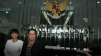Rabu (12/03/14) Julia Perez mendatangi Gedung Komisi Yudisial (KY), Jakarta untuk menjalani pemeriksaan (Liputan6.com/Herman Zakharia)