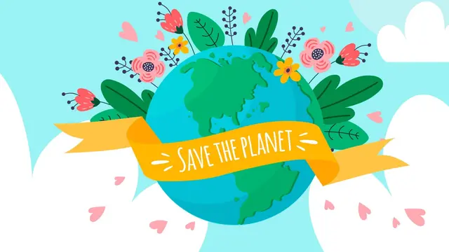 Ilustrasi Hari Bumi, melindungi, menjaga, merawat Planet Bumi
