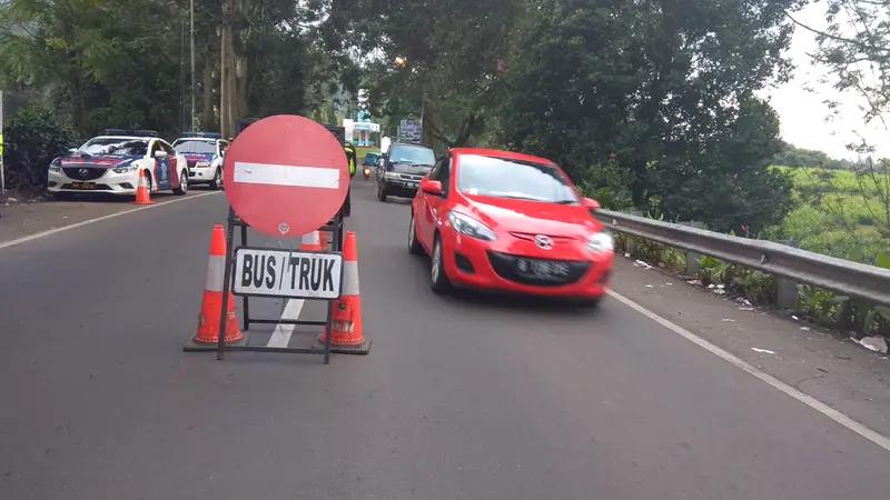 Situasi jalur Puncak usai dibuka