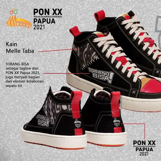 Merchandise PON XX Papua 2021 Kolaborasi Bareng Brand Lokal, dari Baju hingga Sepatu